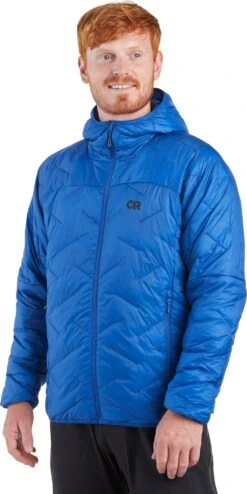 Outdoor Research Superstrand Lt Down Softshell - Men's|-|Coquille à Capuche En Duvet Superstrand Lt - Homme -Altitude Sports ORR 289620 7E 7EFront1 20Classic 20Blue