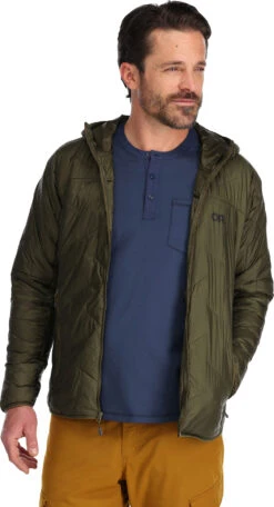 Outdoor Research Superstrand Lt Down Softshell - Men's|-|Coquille à Capuche En Duvet Superstrand Lt - Homme -Altitude Sports ORR 289620 7E 7EFront2 20Loden