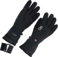 Outdoor Research Sureshot Heated Softshell Gloves - Men's|-|Gants Softshell Chauffants De Sureshot - Homme -Altitude Sports ORR 300007 7E 7EFront 20Black