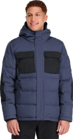 Outdoor Research Del Campo Down Parka - Men's|-|Parka En Duvet Del Campo - Homme -Altitude Sports ORR 300065 7E 7EFront 20Naval 20Blue 20 20Black