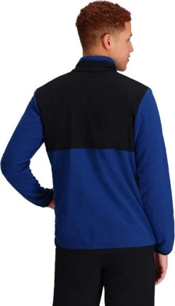Outdoor Research Trail Mix Quarter Zip Pullover Jacket - Men's|-|Veste à Enfiler Trail Mix Quarter Zip - Homme -Altitude Sports ORR 300136 7E 7EBack 20Galaxy 20 20Black