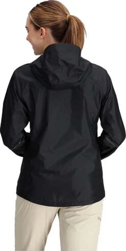 Outdoor Research Helium Rain Jacket - Women's|-|Manteau De Pluie Helium - Femme -Altitude Sports ORR 300236 7E 7EBack 20Black
