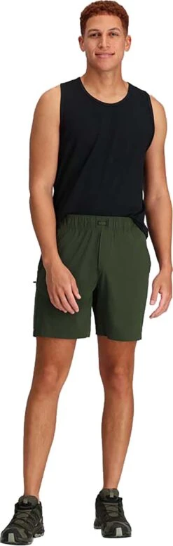 Outdoor Research Astro 7" Inseam Short - Men's|-|Short Entrejambe Astro 7" - Homme -Altitude Sports ORR 300250 7E 7EFront1 20Verde