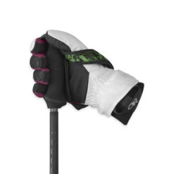 Outdoor Research Riot Gloves - Wmns -Altitude Sports W RiotGloves WhiteCharcoalOrchid 73206 064 01