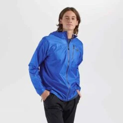 Outdoor Research Helium Jacket - Mens Ultralight Shell -Altitude Sports outdoor research mens helium rain jacket ultralight shell azure 2