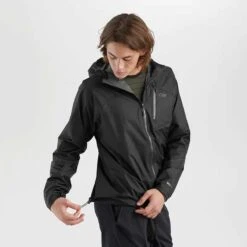 Outdoor Research Helium Jacket - Mens Ultralight Shell -Altitude Sports outdoor research mens helium rain jacket ultralight shell black 4