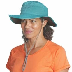 Outdoor Research Solar Roller Hat - Wmns -Altitude Sports outdoor research solar roller hat womens seaglass on body