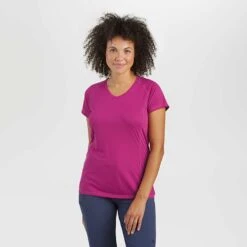 Outdoor Research Echo Tee - Wmns -Altitude Sports outdoor research womens echo tee fuscia 2