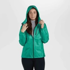Outdoor Research Helium Jacket - Wmns -Altitude Sports outdoor research womens helium rain jacket 2020 jade 4