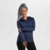 Outdoor Research Melody Full Zip Fleece - Womens -Altitude Sports outdoor research womens melody full zip fleece naval blue heather 2