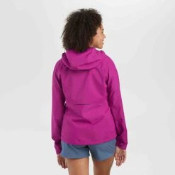 Outdoor Research Motive AscentShell Jacket - Wmns -Altitude Sports outdoor research womens motive ascentshell waterproof jacket fuchia 3