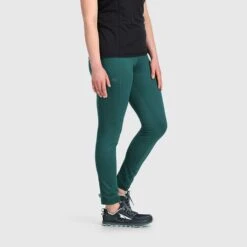 Outdoor Research Vigor Fleece Bottoms - Womens -Altitude Sports outdoor research womens vigor fleece bottoms green 1