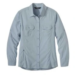 Outdoor Research Way Station Long Sleeve Shirt - Womens -Altitude Sports outdoor research womens waystation LS shirt arctic 1